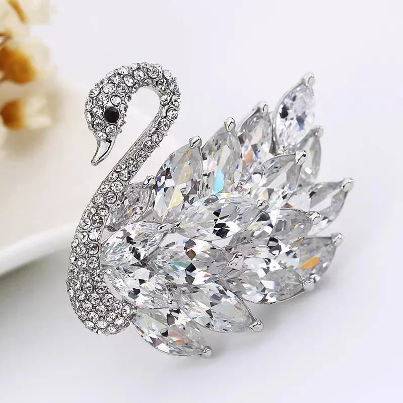 The Starlight Swan Brooch
