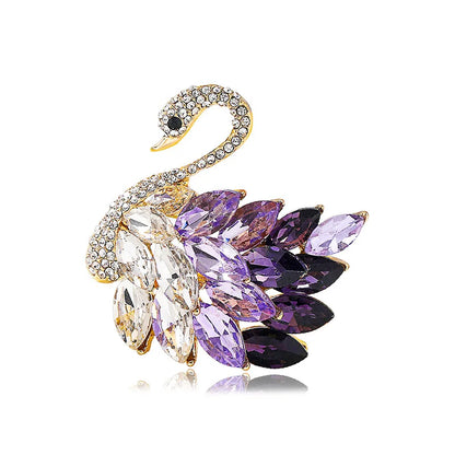 The Starlight Swan Brooch