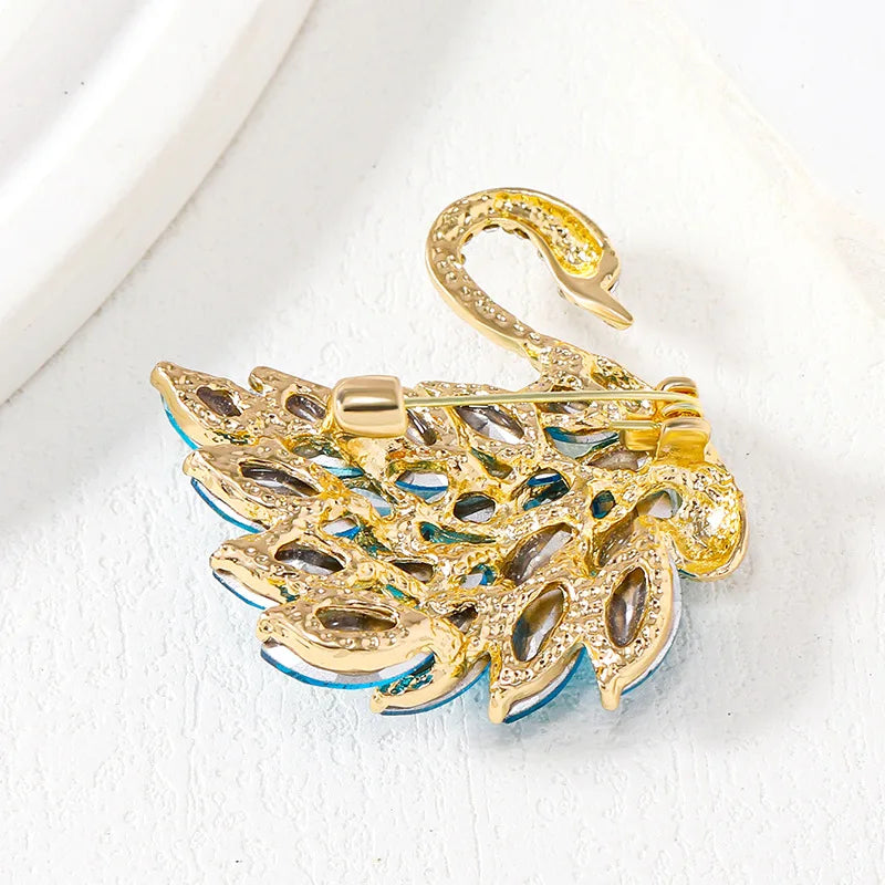 The Starlight Swan Brooch