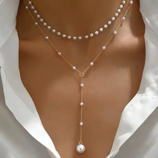 The Cascade Pearl Necklace