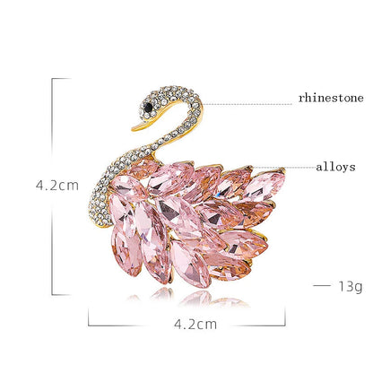 The Starlight Swan Brooch