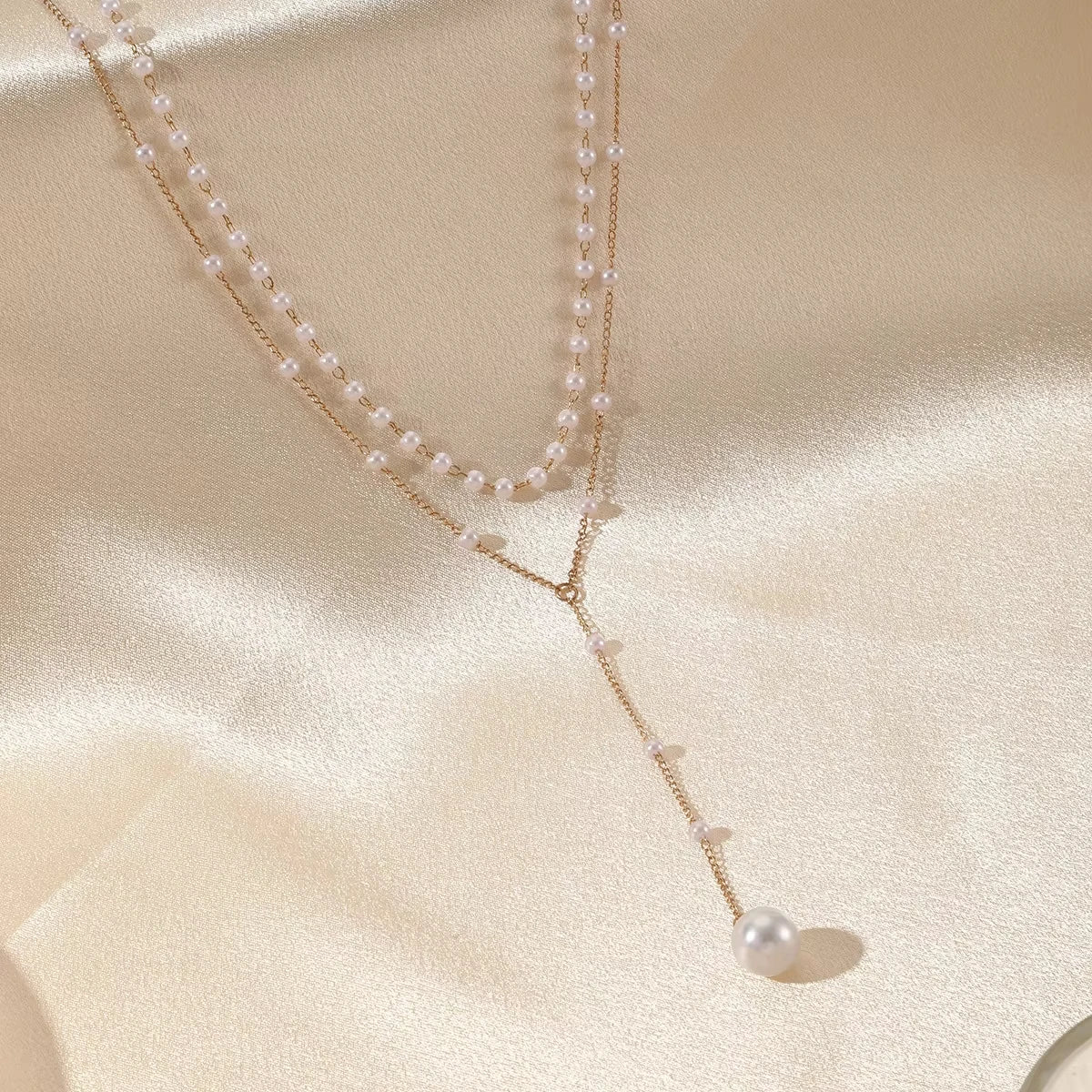 The Cascade Pearl Necklace